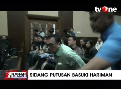 Sidang Pembacaan Vonis Basuki Hariman