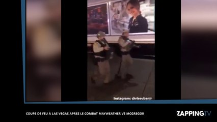 Mayweather vs McGregor : Panique dans les rues de Las Vegas à la fin du combat (vidéo)