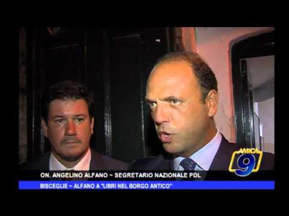 Bisceglie | Alfano a "Libri nel borgo antico"