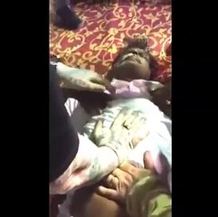 man alive at funeral