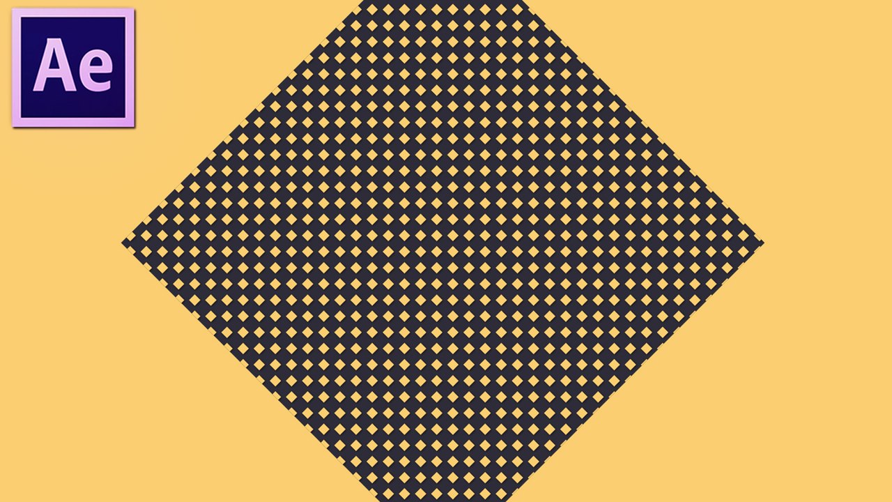 After Effects repeater in action - Creating a pattern inside another object