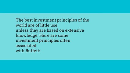 Buffetts Secret To Become A Rich Business Man By Harish Amilineni