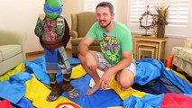 Oeuf géant enfants de de ouverture hors hors ombres le le le le la jouets tortues vidéo Surprise ninja ryan toysrevie