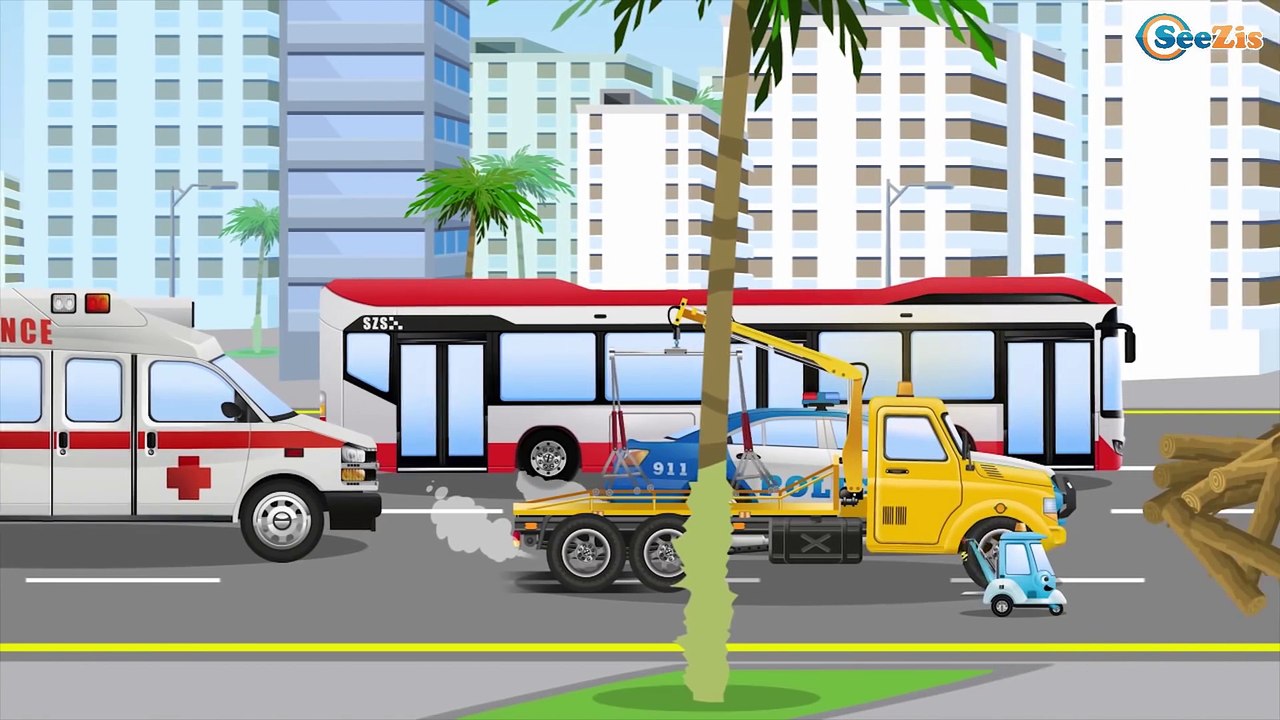 Learn Car w FUN GIANT Truck - Cars For Kids - Children Video part 5