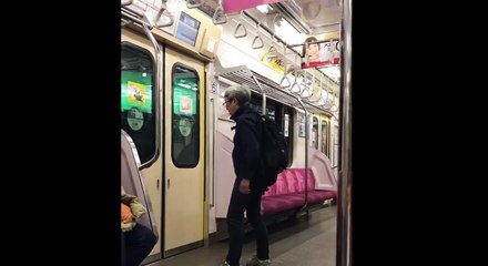 【キチガイ】性の喜びおばさんが電車で発狂【悟空】