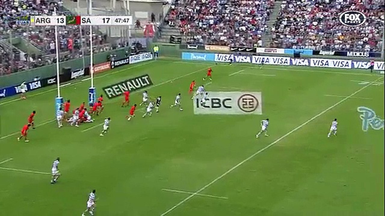 L'essai de 100 m de l'Afrique du Sud face aux Pumas