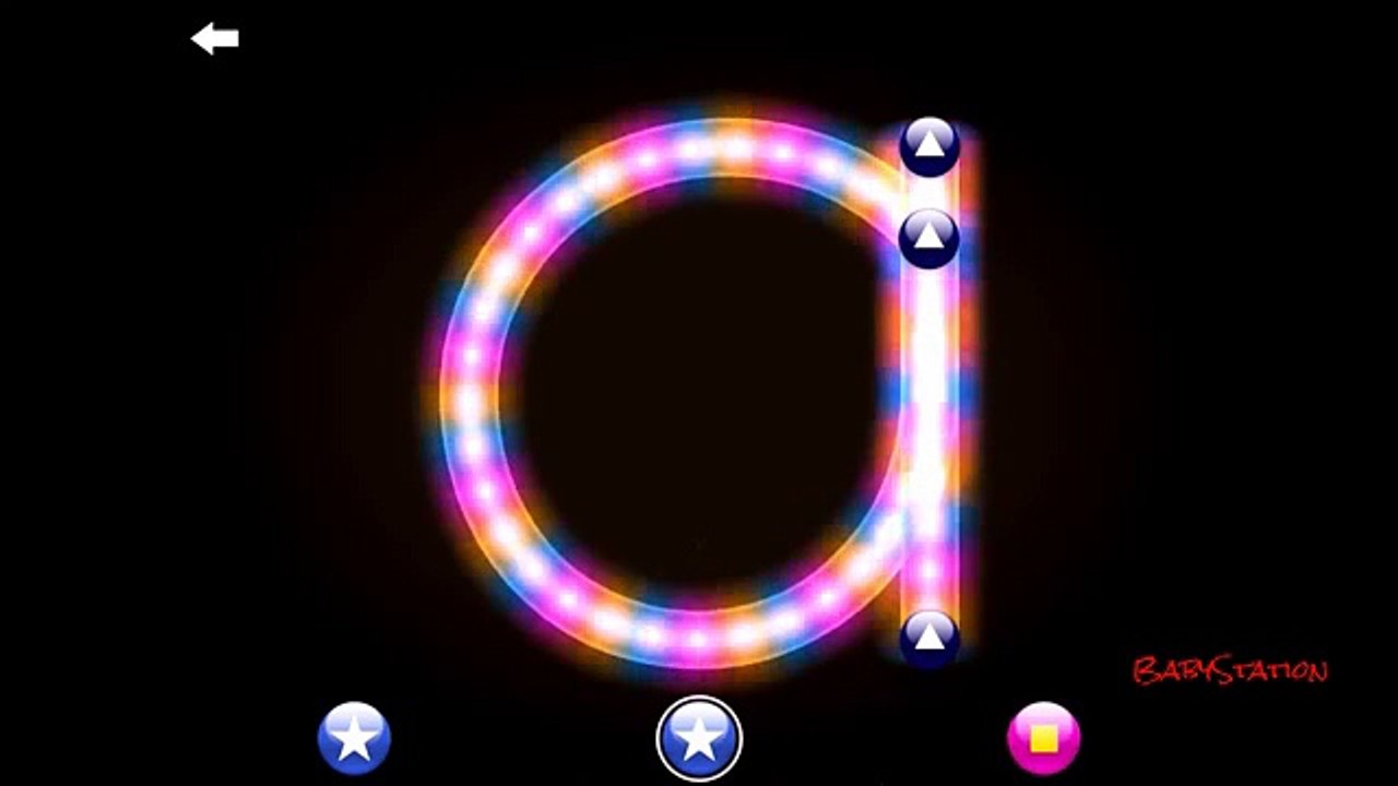 Learn writing CURSIVE alphabets - small a to e - LetterSchool - By BabyStation