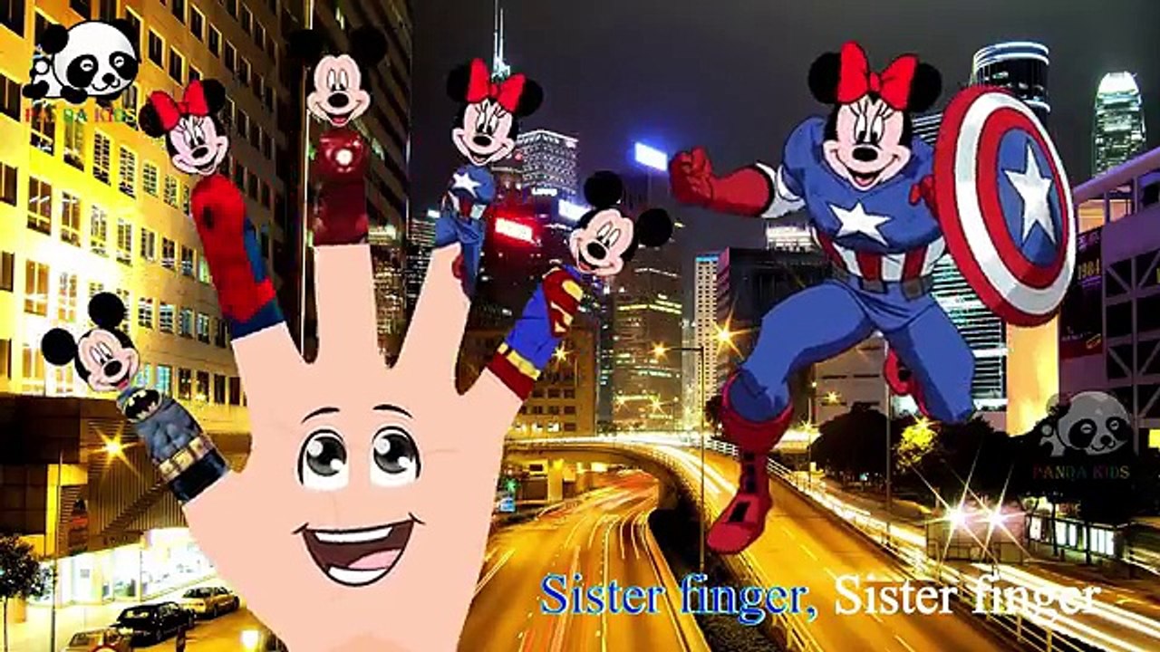 Mickey Mouse Super Heroes Finger Family Songs Nursery Rhymes Lyric & More Panda Kids