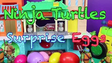 Oeuf géant jouer jouets transformateurs Leonardo surprise doh tmnt funko pop mashems minecraft