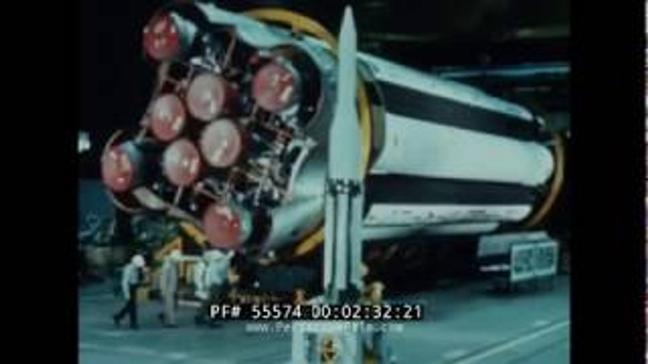 SATURN ROCKET GIANT THRUST INTO SPACE NASA DOCUMENTARY 55574