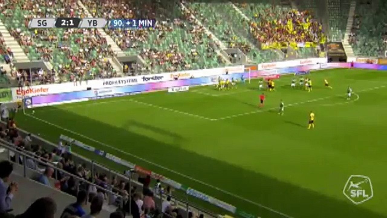 St.Gallen 2:2 Young Boys (Swiss Super League 27 August)
