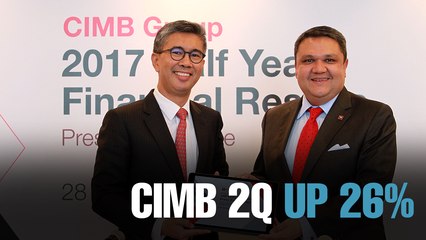 NEWS: CIMB 2Q net profit up 26%