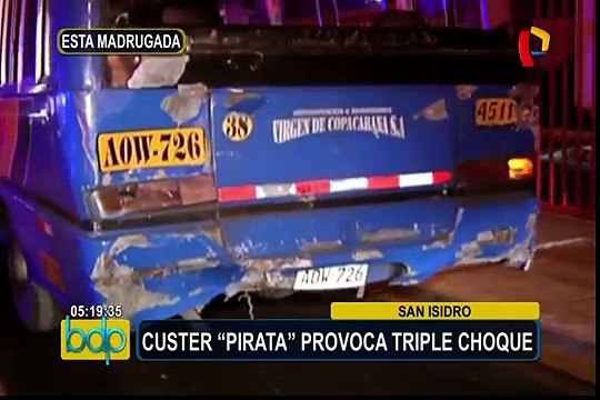 San Isidro: Cústers ‘piratas’ protagonizan triple choque en Av. Arequipa