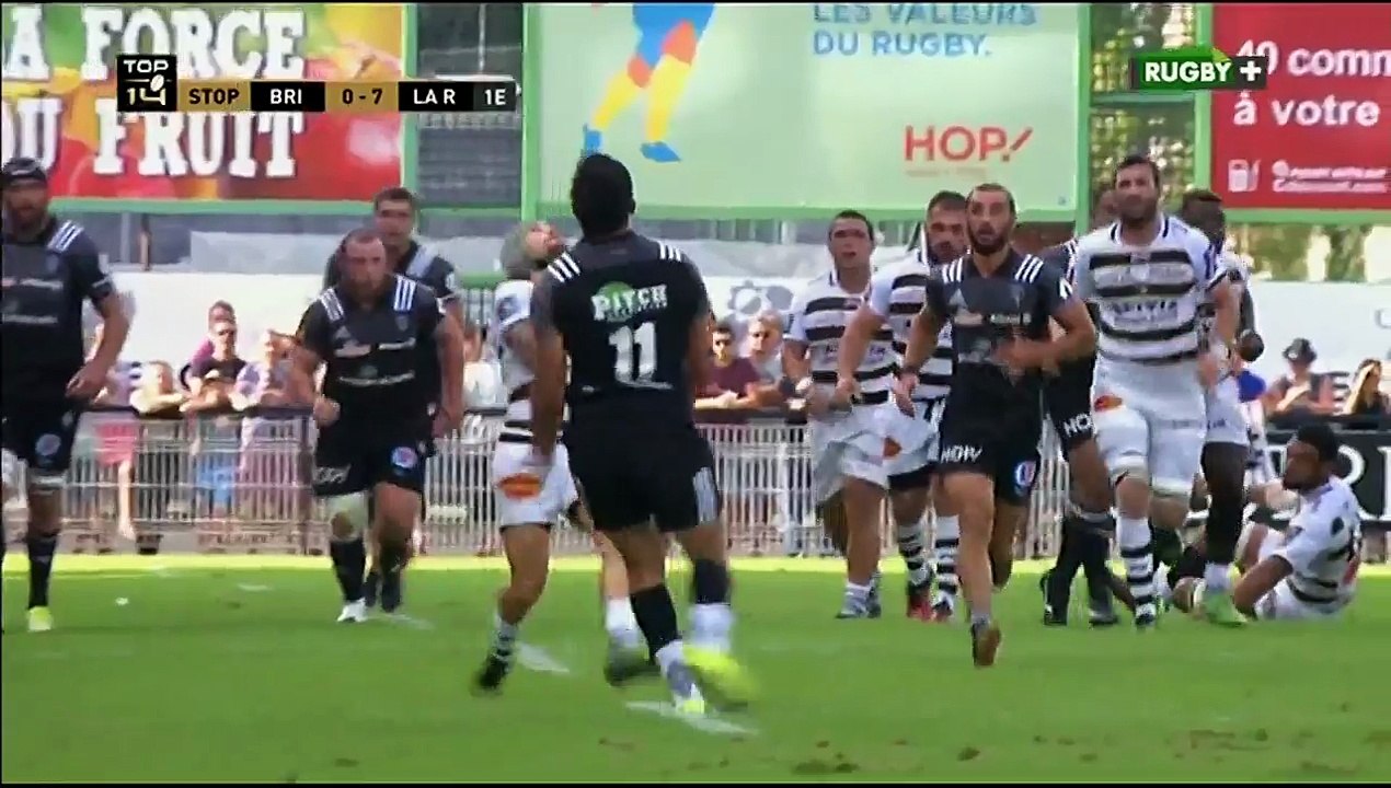 Brive v La Rochelle 22' suspicion jeu déloyal