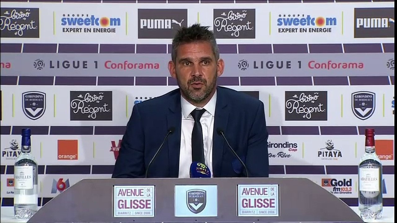 Conférence de presse de Jocelyn Gourvennec après Bordeaux - Troyes