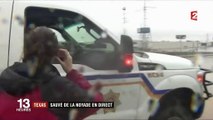 Tempête Harvey : sauvé de la noyade en direct, à Houston