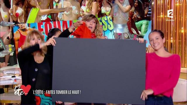 Daphné Bürki seins nus pour la première de Je t'aime etc.