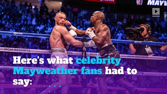 Celebrities celebrate Floyd Mayweather win!
