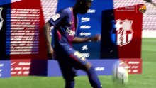 La présentation de Dembélé au Camp Nou