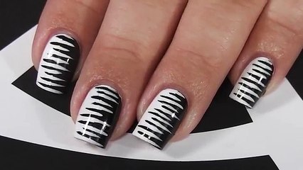 Et noir couleur dessins inspiré minimaliste ongle thème blanc Instagram art |