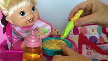 Baby Alive Teacup Surprises Doll Lily Feeding with Green Veggies and Messy Poop and Bath