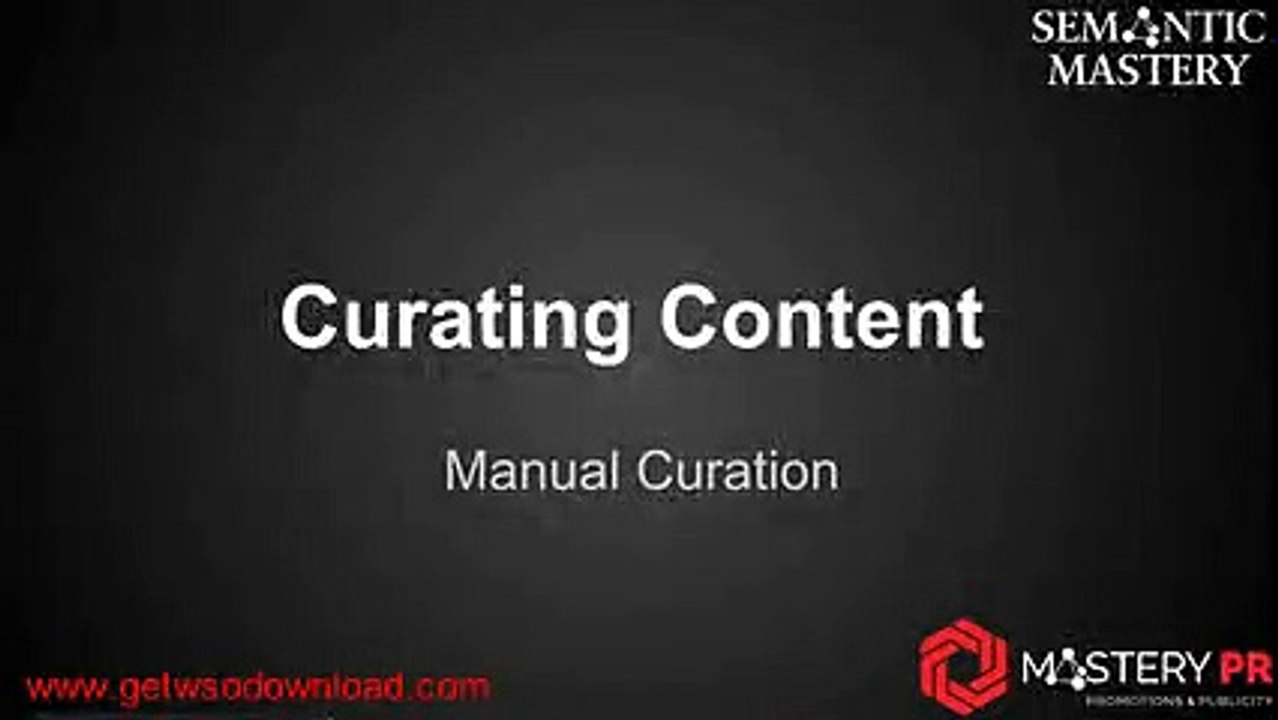 Overview (Curating Content Manually) 1