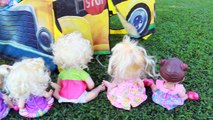 SURPRISE SCHOOL BUS - Surprise TENT Paw Patrol Bubbles   Baby Alive Shopkins Learn Numbers