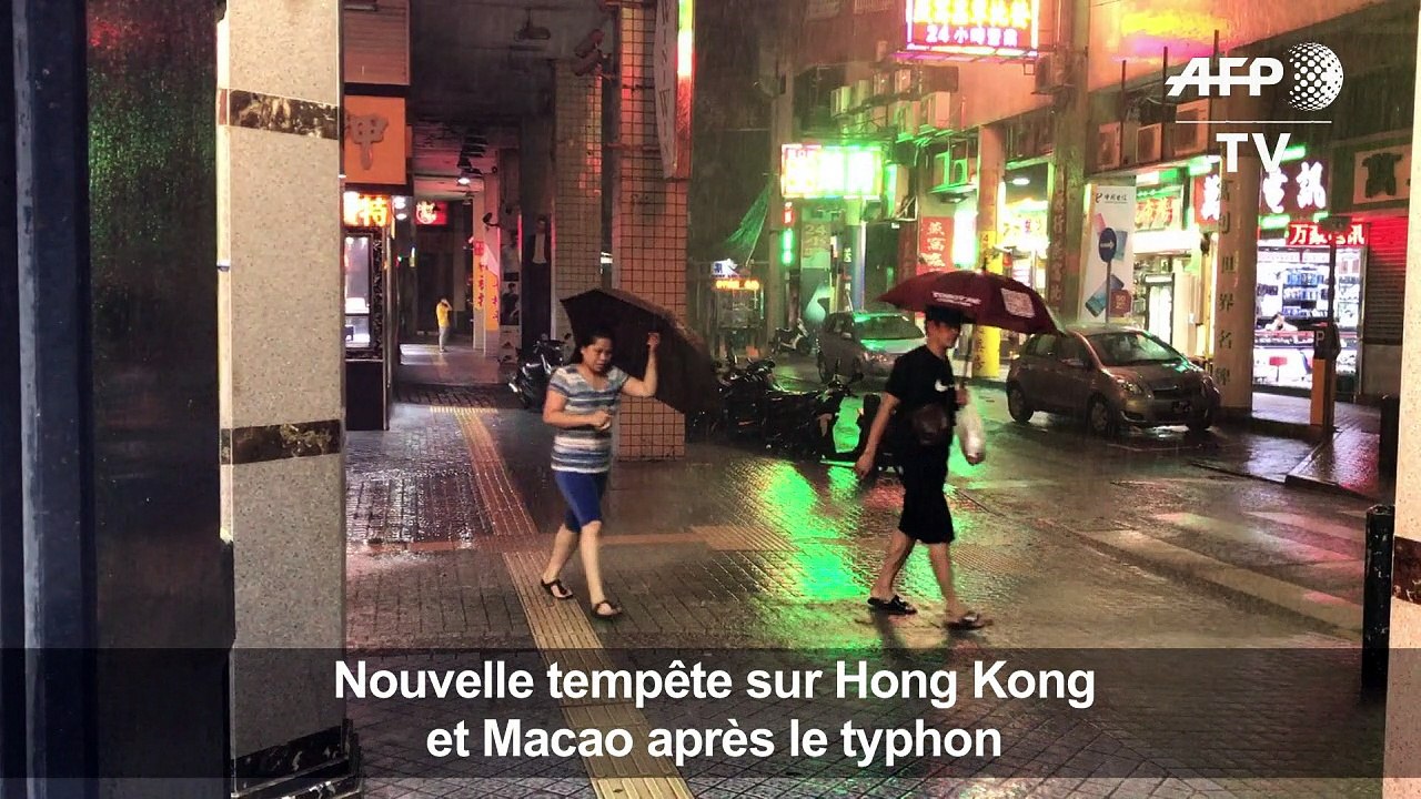 Une deuxième tempête touche Macao et Hong Kong