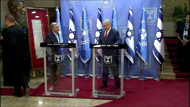 الامين العام للامم المتحدة يزور اسرائيل والأراضي الفلسطينية
