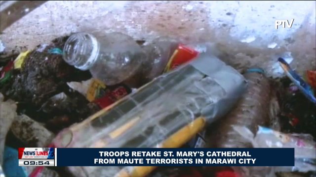 Troops retake St. Mary's Cathedral from Maute terrorists in Marawi City