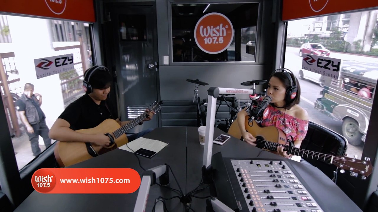 Monique sings  Lullaby  LIVE on Wish 107.5 Bus