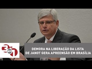Demora na liberação da lista de Janot gera apreensão em Brasília
