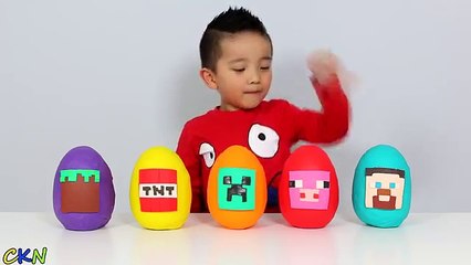 Power Rangers Megaforce Play-Doh Surprise Eggs Opening Fun With Red Ranger Ckn Toys