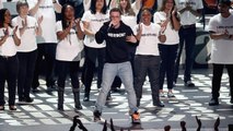 Logic Delivers Powerful Message With '1-800-273-8255' Performance at  2017 VMAs | Billboard News