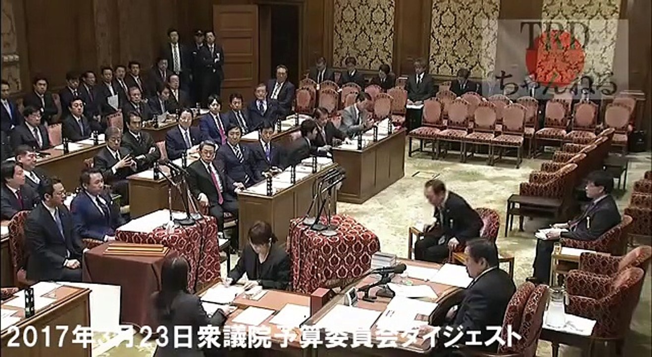 森友学園・籠池氏証人喚問。葉梨康弘！自民の追及が怖すぎ！2017年3月23日衆議院予算委員会。