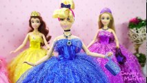 Disney Princess Doll Belle Snow white Cinderella Rapunzel Dresses