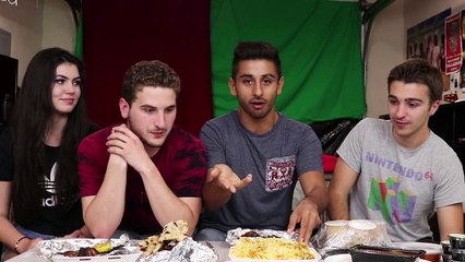 EATING PAKISTANI FOOD FOR THE FIRST TIME ft. REACT CAST HD (720p)