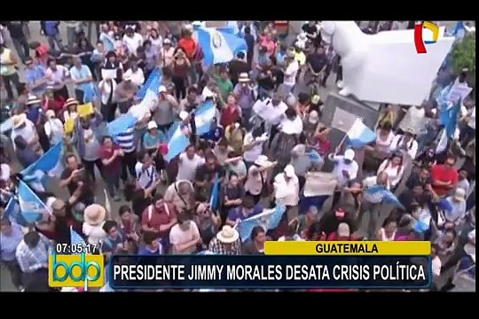 Guatemala: presidente Jimmy Morales desata crisis política