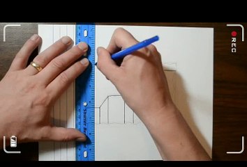 Cara menggambar lukisan tangga tiga dimensi agar terlihat asli