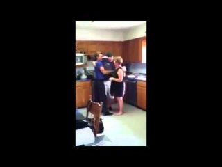 Navy Sailor Surprises His Mom