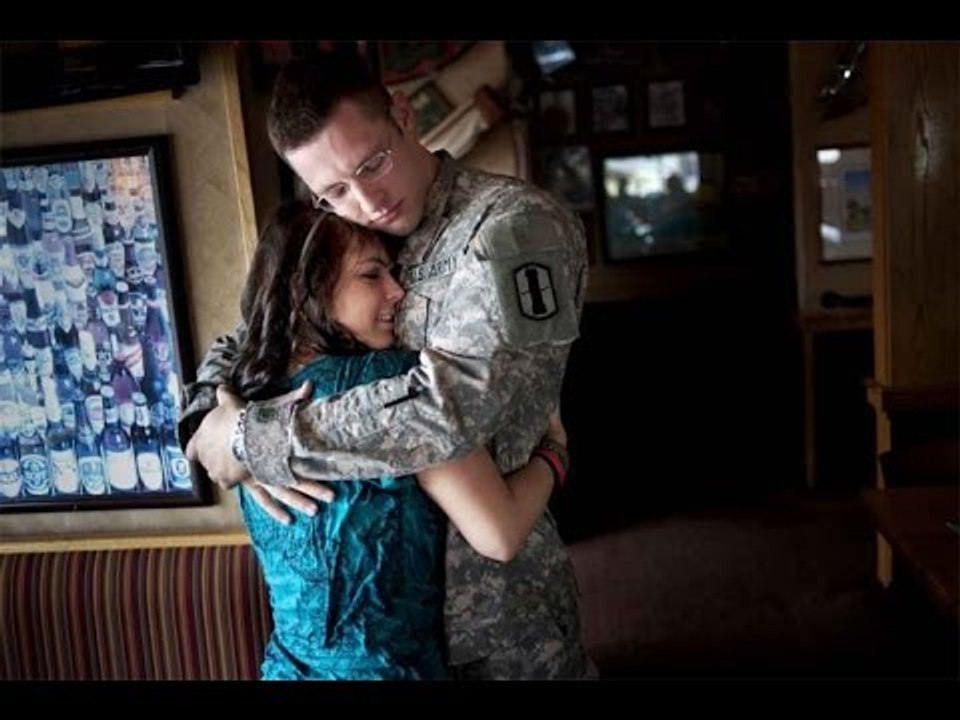 Soldier Surprises His Wife