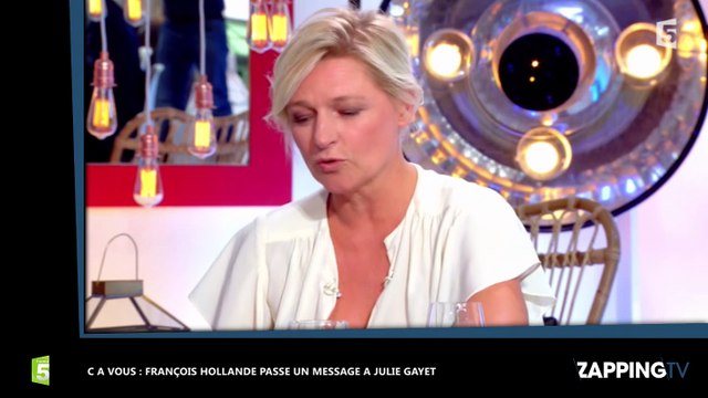 François Hollande adresse un message à Julie Gayet dans C à vous (vidéo)
