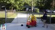 POLICE BABY Escape JAIL Baby PRISON ESCAPE JAIL IRL STEAL MILK In Real Life Power Wheels C