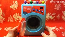 La magie Magie tester la lessive avec Machine à laver les œufs kinder
