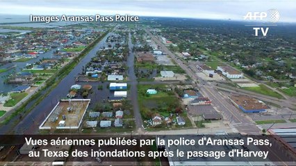 Vus du ciel, les dégâts de la tempête Harvey sur la côte texane