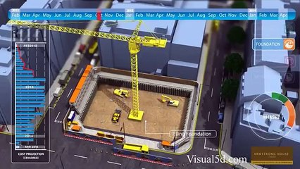 3D İnşaat Zamansal İlerleme Animasyonu