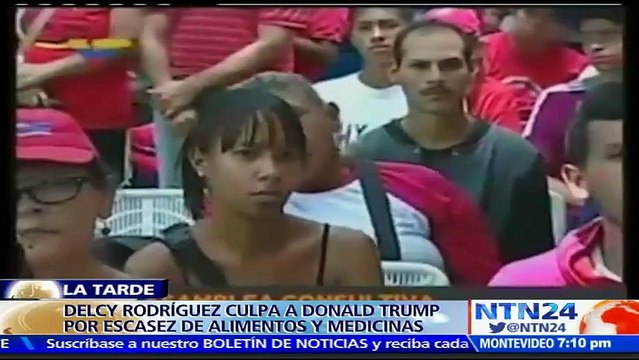 Presidenta de la Constituyente mandurista aseguró que la escasez de alimentos en Venezuela es culpa de las sanciones de