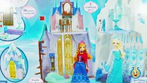 Y Ana Castillo huevo de Elsa congelado gigante enorme hielo apertura Palacio sorpresa juguetes kristoff