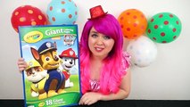 Coloring Skye PAW Patrol GIANT Coloring Book Page Crayola Crayons | COLORING WITH KiMMi TH