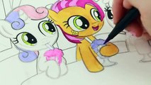 Manzana beldad floración libro para colorear cruzados chica poco marca mi poni cariño scootaloo